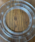 10" Inch Dia. Acrylic Lazy Susan Turntable AS6 Bearing - VXB Ball Bearings