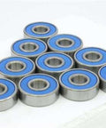 10 Sealed Bearing R2-2RS 1/8x3/8x5/32 inch Miniature - VXB Ball Bearings