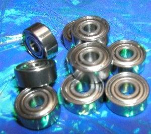 10 Shielded Bearing R4ZZ 1/4x5/8x0.196 inch Miniature - VXB Ball Bearings