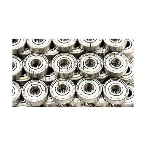 100 Bearings Electric Motor Quality 608ZZ 8x22x7mm Chrome Steel with Steel Cage - VXB Ball Bearings
