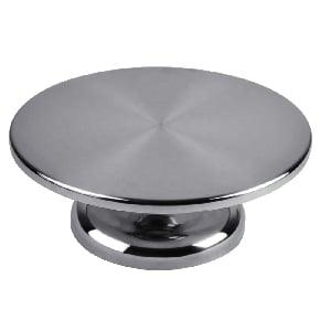 12" Inch Commercial Stainless Steel Pizza Serving Lazy Susan - VXB Ball Bearings