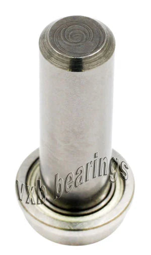 1/2 Inch Flanged Ball Bearing with 1/4 diameter integrated 7/8 Axle - VXB Ball Bearings