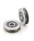 12mm Bore Bearing with 50mm Steel Wire Rope Cable Track Pulley 12x50x13mm - VXB Ball Bearings