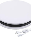 14 Inches Electric Turntable Motorized Rotating Display Stand 110Lb max Loading White - VXB Ball Bearings