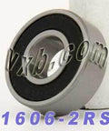 1606-2RS Sealed Bearing 3/8x29/32x5/16 inch Miniature - VXB Ball Bearings