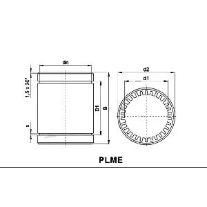 16mm Low noise Linear Motion Bushing Solid Polymer Lm16uu Bearing 16x26x36mm - VXB Ball Bearings
