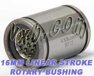 16mm Stroke Rotary Ball Bushing 16x28x37 Linear Motion Bearings - VXB Ball Bearings