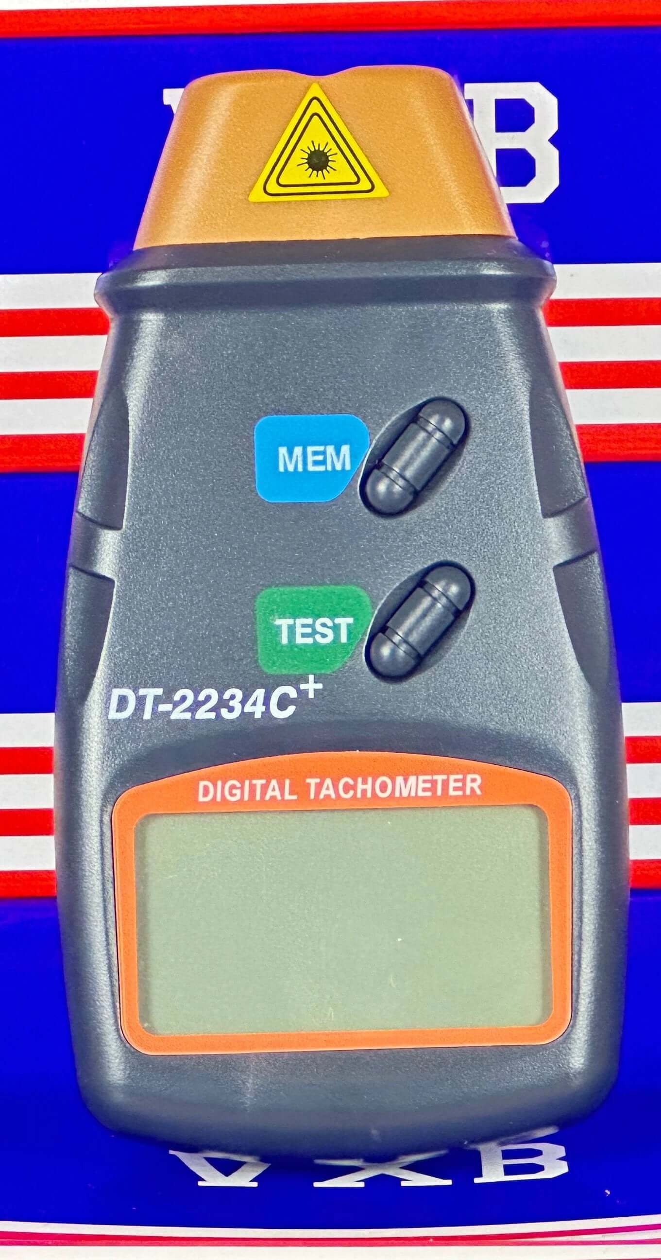 thumbnail interactive-video image 1 of AGPtek Digital Laser Tachometer - Non-Contact RPM Meter With 50-500mm Range 1 of 2