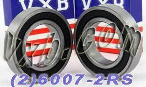 2 Bearing 6007-2RS 35x62x14 Sealed - VXB Ball Bearings