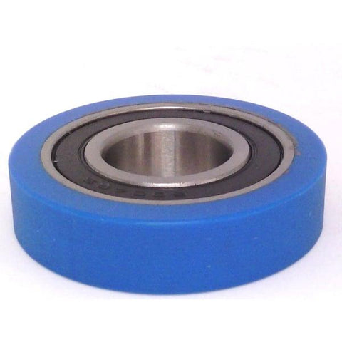 20X50X12mm Polyurethane Rubber roller wheel Bearing Sealed Miniature with tire - VXB Ball Bearings