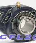 25mm Bearing UCFL205 + 2 Bolts Flanged Cast Housing Mounted Bearings - VXB Ball Bearings
