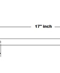 25mm Hardened end Tapped Shaft 17inch Long Linear Motion - VXB Ball Bearings