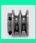 2BK-20 7/8" Bore Solid Sheave Pulley with 2" OD , Hex set screws for V-belts size 4L, 5L 2BK20-7/8" - VXB Ball Bearings