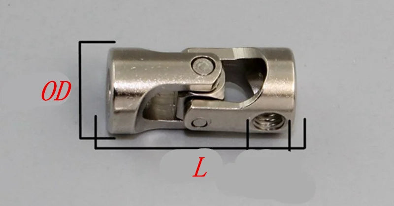 Miniature universal joint clearance couplings