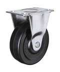 3" Inch Caster Wheel 88 pounds Fixed Rubber Top Plate - VXB Ball Bearings