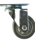 3" Inch Medium Duty Caster Wheel 176 pounds Swivel Thermoplastic Rubber Top Plate - VXB Ball Bearings