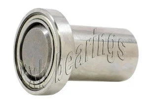 3/4 Inch Ball Bearing with 3/8 diameter integrated 1 1/4 Long Axle - VXB Ball Bearings