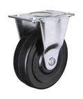 4" Inch Caster Wheel 99 pounds Fixed Grey rubber Top Plate - VXB Ball Bearings