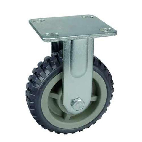 4" Inch Heavy Duty Caster Wheel 441 pounds Fixed Polypropylene core and Polyurethane Top Plate - VXB Ball Bearings