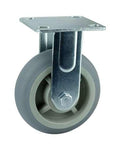 4" Inch Heavy Duty Caster Wheel 441 pounds Fixed Polypropylene core and Thermoplastic Rubber Top Plate - VXB Ball Bearings