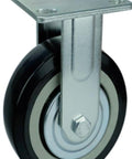 4" Inch Heavy Duty Caster Wheel 441 pounds Fixed Polyvinyl Chloride Top Plate - VXB Ball Bearings