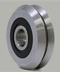 4-PIECES RM2-2RS 3/8'' Roller Ball Bearing V Groove Rubber Sealed Line Track Roller Bearing - VXB Ball Bearings