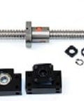 45 inch Travel Stroke 16mm Anit-Backlash Ballscrew set with Nut and Bearing Supports - VXB Ball Bearings