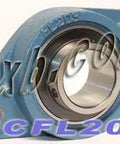 45mm Bearing UCFL-209 + 2 Bolts Flanged Cast Housing Mounted Bearings - VXB Ball Bearings