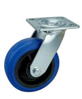 5" Inch Heavy Duty Caster Wheel 507 pounds Swivel Thermoplastic Rubber Top Plate - VXB Ball Bearings