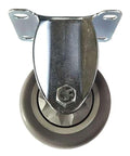 5" Inch Medium Duty Caster Wheel 220 pounds Fixed Thermoplastic Rubber Top Plate - VXB Ball Bearings