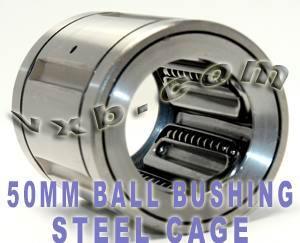 50mm Ball Bushing SDM50GA Steel Retainer Linear Motion Bearings - VXB Ball Bearings