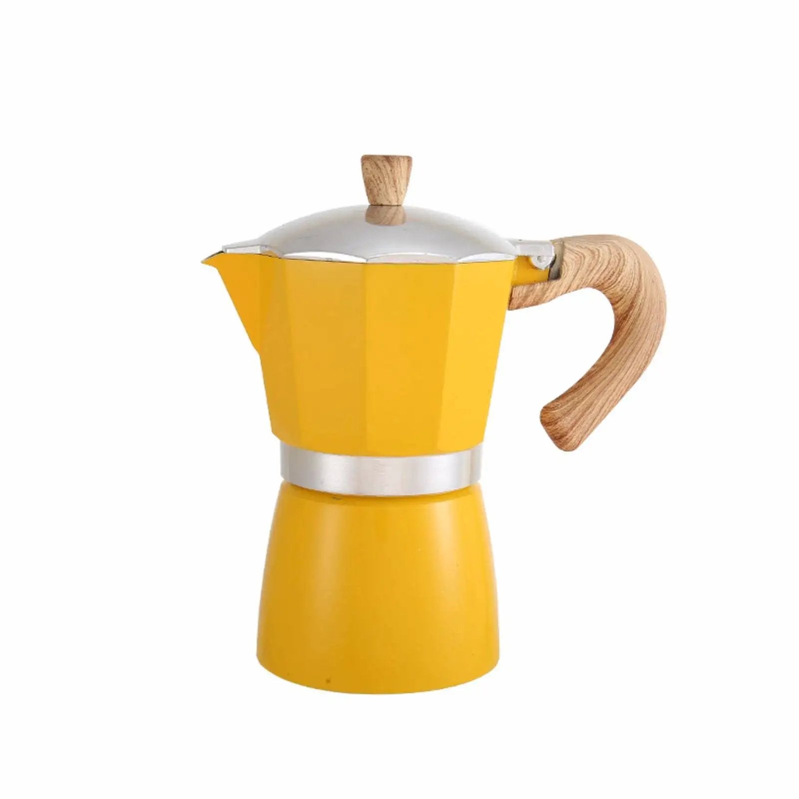 Mōka?Goods Yellow Portable Moka Pot, Rich Flavor, Outdoor Ready ✓