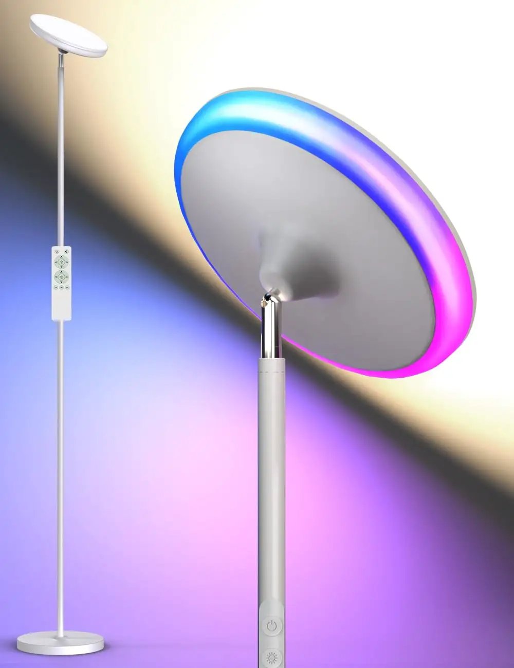 71 Inch Tall LED Floor Lamp: Dimmable & Modern ✓