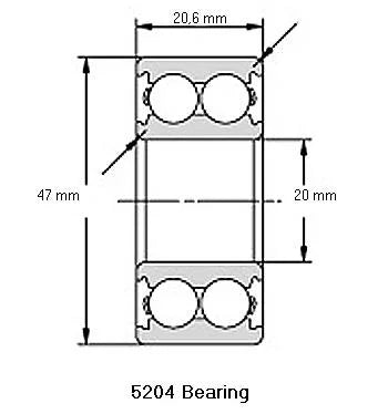 5204 Bearing Angular contact 5204 - VXB Ball Bearings