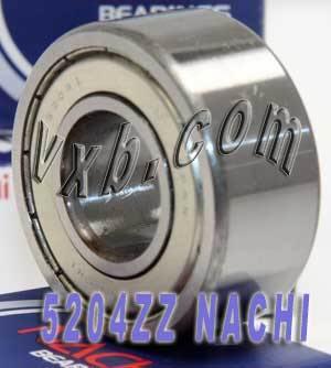 5204ZZ Nachi 2 Rows Angular Contact Bearing 20x47x20.6 Bearings - VXB Ball Bearings