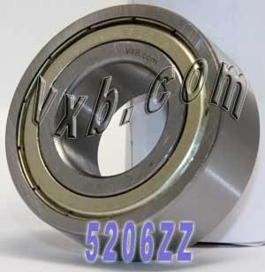 5206ZZ 30x62x23.8 Angular Contact Bearing - VXB Ball Bearings