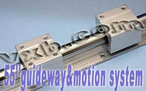 55 inch Long Rail Guideway 20mm System w/2 Slide Units Linear Motion - VXB Ball Bearings