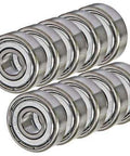 5x11x4 Stainless Steel Shielded Miniature Bearing Pack of 10 - VXB Ball Bearings