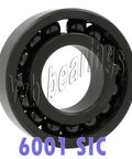 6001 Full Complement Ceramic Bearing SIC Silicon Carbide 12x28x8 - VXB Ball Bearings