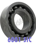 6001 Full Complement Ceramic Bearing SIC Silicon Carbide 12x28x8 - VXB Ball Bearings