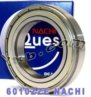 6010ZZE Nachi Bearing 50x80x16 Shielded C3 Japan - VXB Ball Bearings