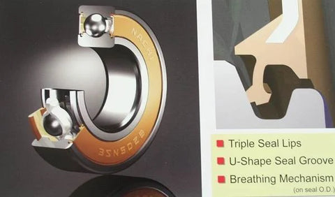 6011-2NSENR Nachi Bearing Sealed C3 Snap Ring Japan 55x90x18 Bearings - VXB Ball Bearings