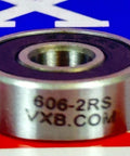 606-2RS Bearing 6x17x6 Sealed Miniature - VXB Ball Bearings