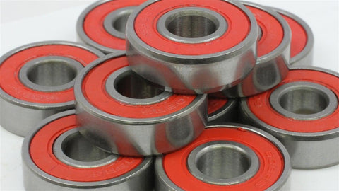 608-2RS Ball Bearing with Red Seals Pack of 100 - VXB Ball Bearings