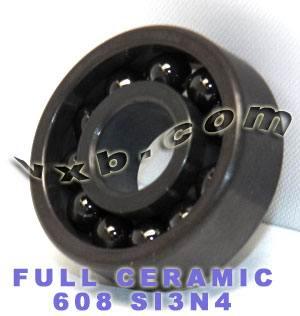 608 Full Complement Ceramic High Temperature 1000 Degrees 8x22x7 Si3N4 - VXB Ball Bearings