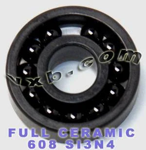 608 Full Complement Skate Ceramic Bearing 8x22x7 Si3N4 Bearings - VXB Ball Bearings