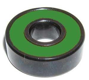 608B-2RS Sealed Black Bearing with Bronze Cage and green Seals 8x22x7mm - VXB Ball Bearings