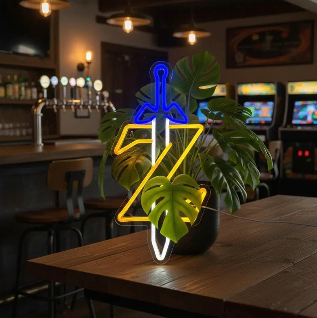 Zelda Sword Neon Sign LED For Gaming Rooms ✓