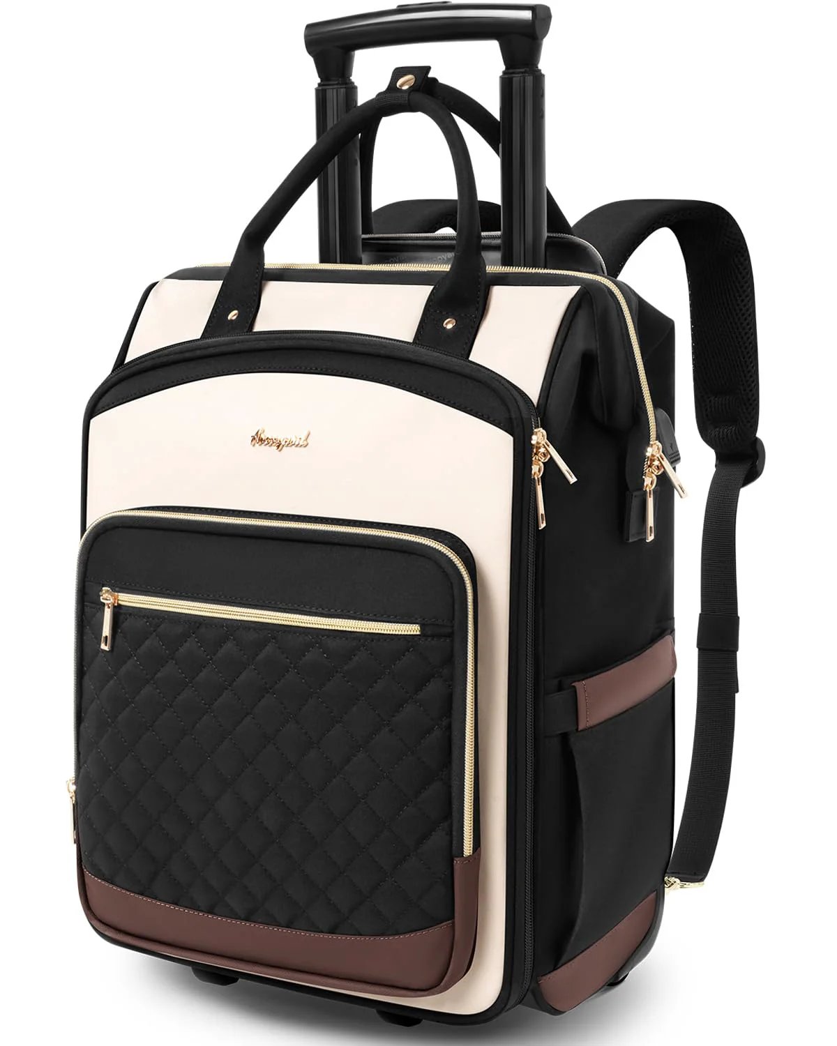 Women's Rolling Laptop Backpack – Stylish & Functional
