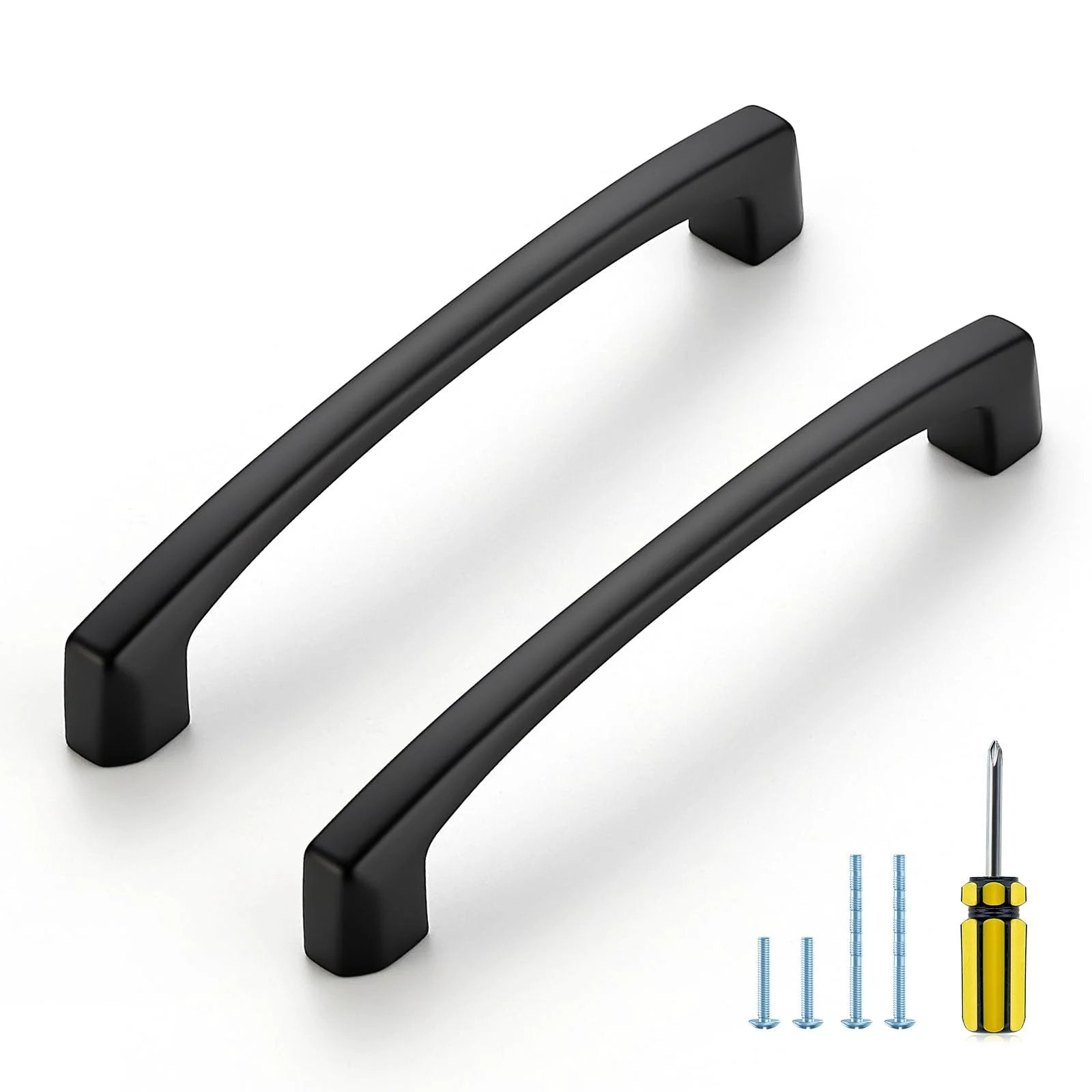 5-inch Black Cabinet Handles, Pack of 30